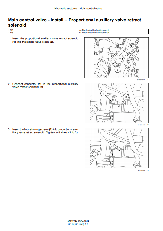 New Holland L213, New Holland L216 Skid Steer Loader Service Manual - Image 6