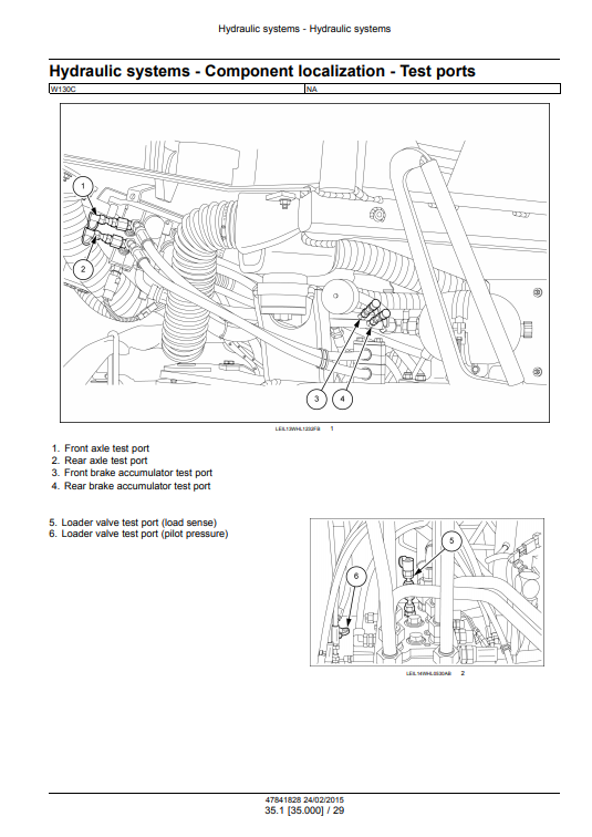 New Holland W130C, New Holland W170C Wheel Loader Service Manual - Image 4