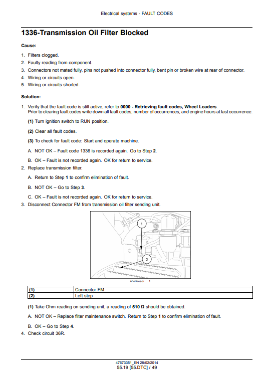 New Holland W190C, New Holland W230C Wheel Loader Service Manual - Image 5