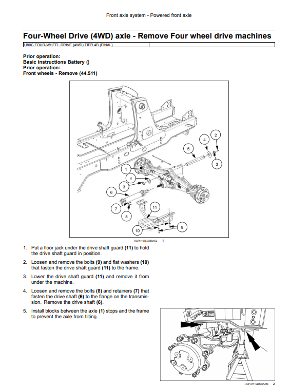 New Holland U80C Tractor Loader Service Manual - Image 4