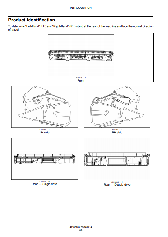 New Holland 760CG Grain Header Service Manual - Image 4