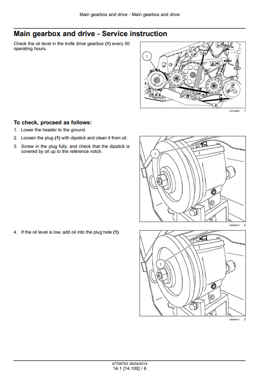 New Holland 760CG Grain Header Service Manual - Image 5
