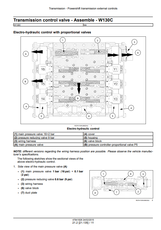 New Holland W130C, New Holland W170C Wheel Loader Service Manual - Image 6