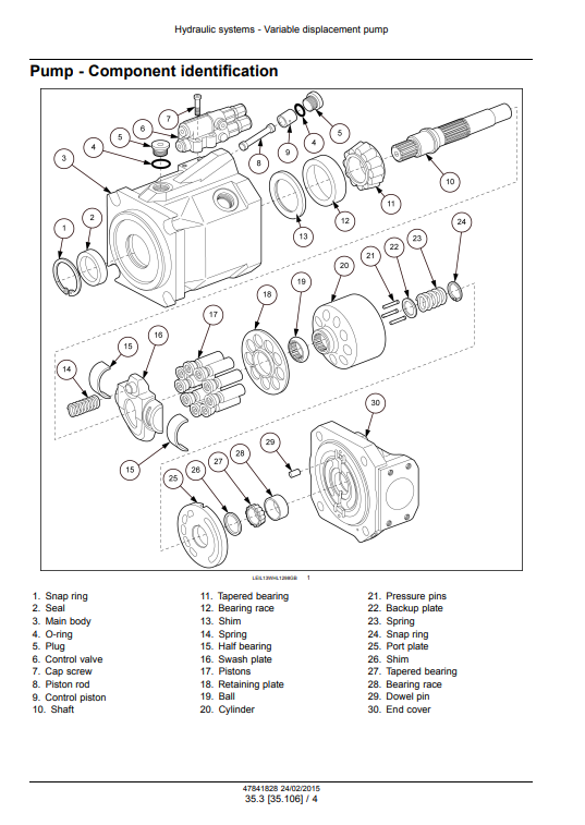 New Holland W130C, New Holland W170C Wheel Loader Service Manual - Image 6
