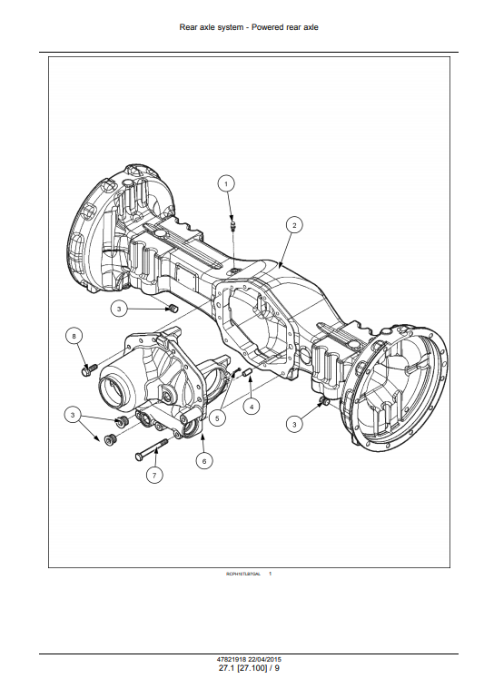 New Holland U80C Tractor Loader Service Manual - Image 3