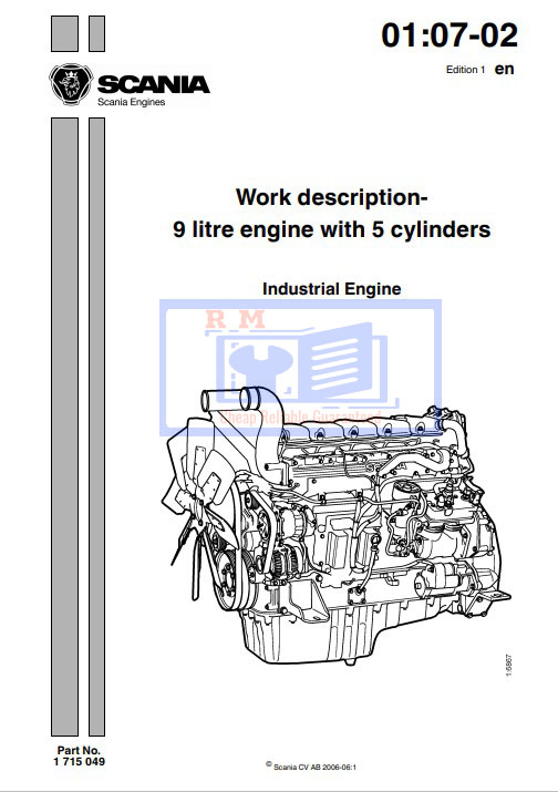 Scania 9 litre engine Engine Workshop Manual - Image 2