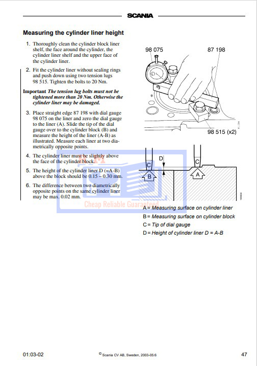 Scania 12 Engine Workshop Manual - Image 4