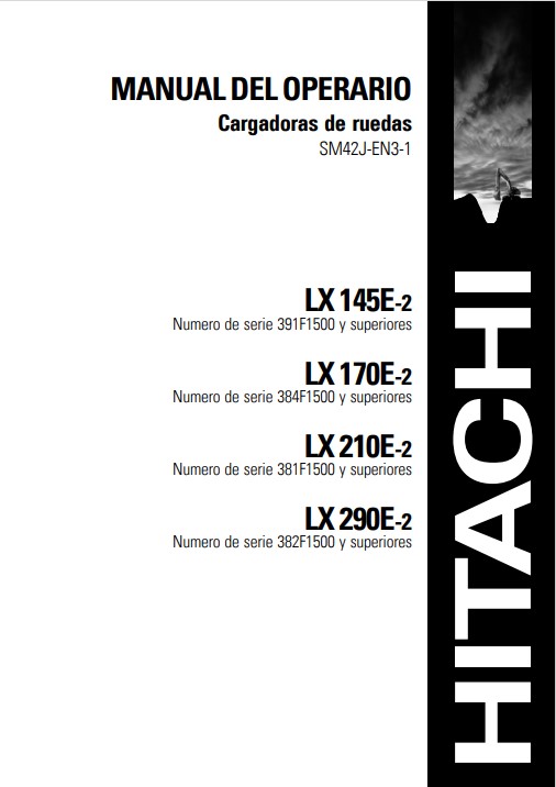 Hitachi LX145E-2, LX170E-2, LX210E-2, LX290E-2 Wheel Loaders Operator's Manual - Image 2