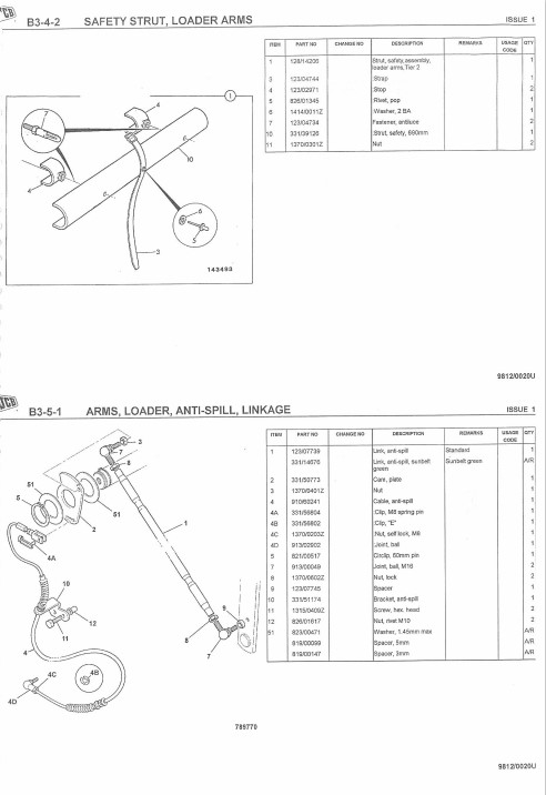 JCB 214E , JCB 3C Backhoe Loader Parts Manual - Image 5