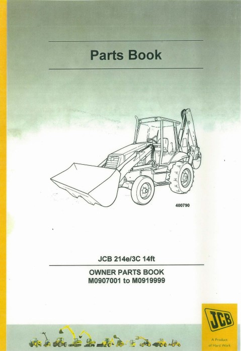 JCB 214E , JCB 3C Backhoe Loader Parts Manual - Image 2