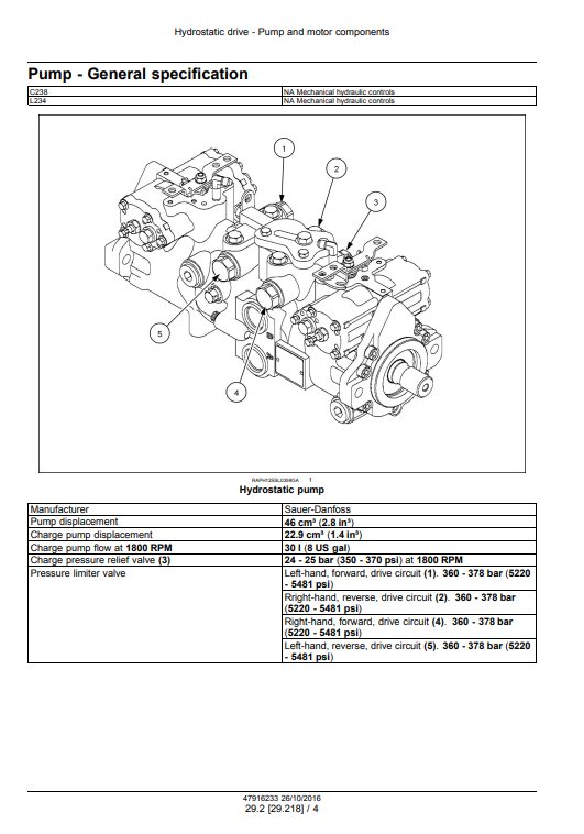 New Holland L234 , New Holland C238 Loader Service Manual - Image 5