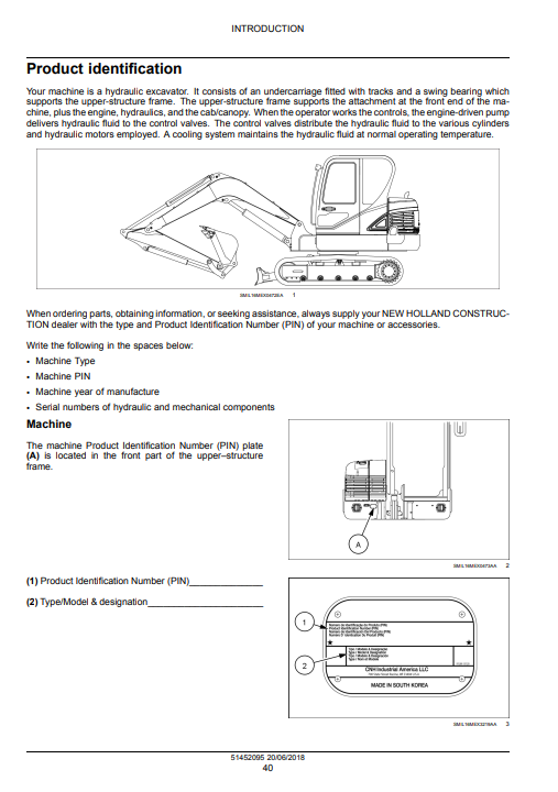 New Holland E57C Mini Excavator Service Manual - Image 5