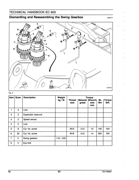 New Holland EC600 Service Repair Manual - Image 6