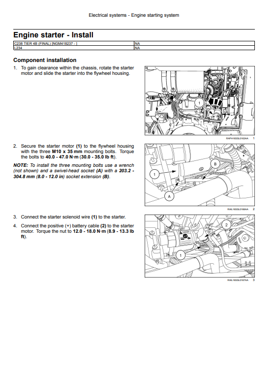 New Holland L234 Skid Steer, New Holland C238 Compact Track Loader Service Manual - Image 6
