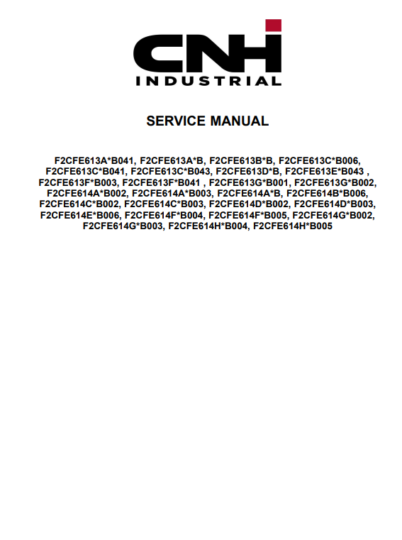 New Holland Cursor 9 Stage IV Engine Service Manual - Image 3