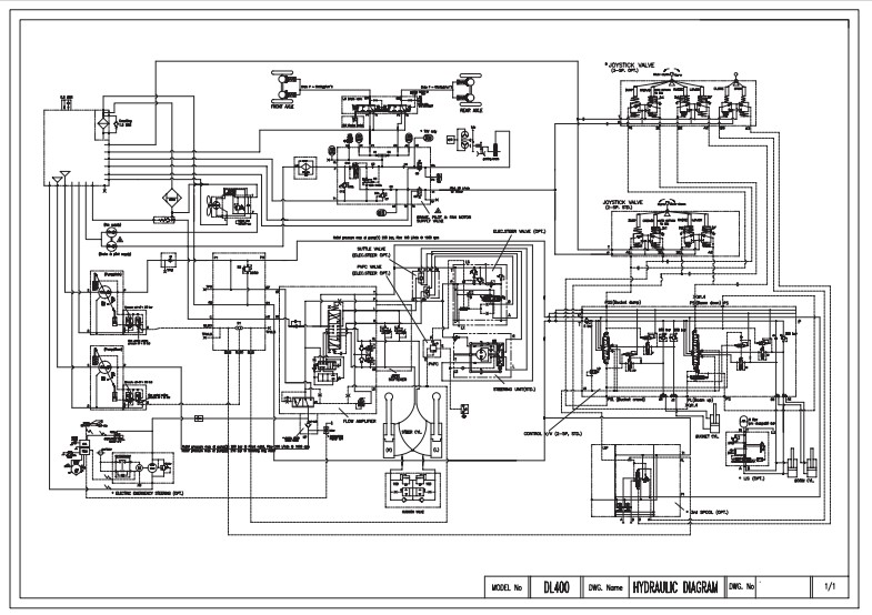 Doosan DL400 Wheel Loader Electrical & Hydraulic Diagrams - Image 3
