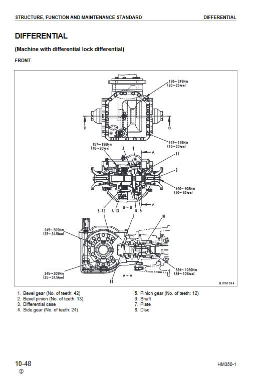 Komatsu HM350-1 Japan Dump Truck Workshop Manual - Image 4