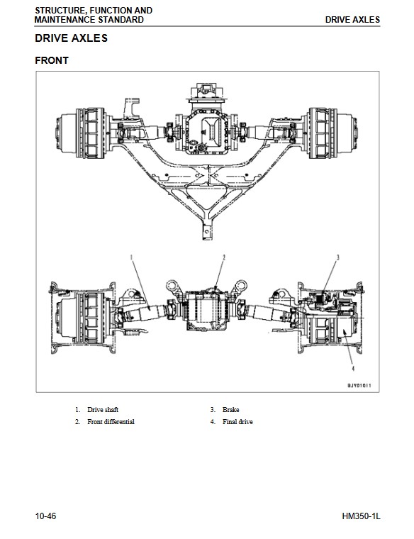 Komatsu HM350-1 USA Dump Truck Workshop Manual - Image 4