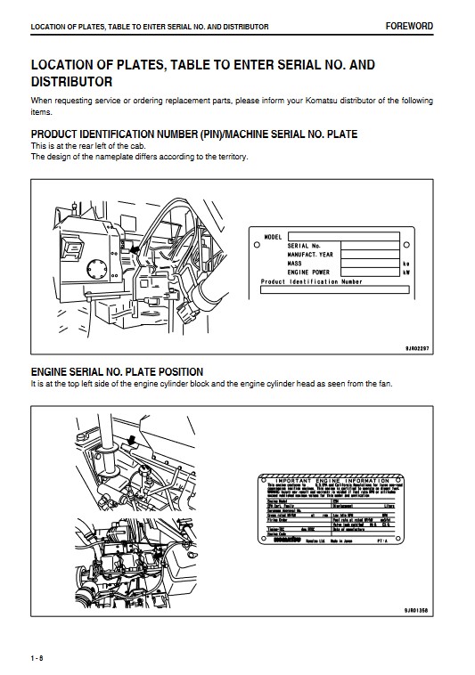 Komatsu HM350-1 Japan Dump Truck Operation and Maintenance Manual - Image 5
