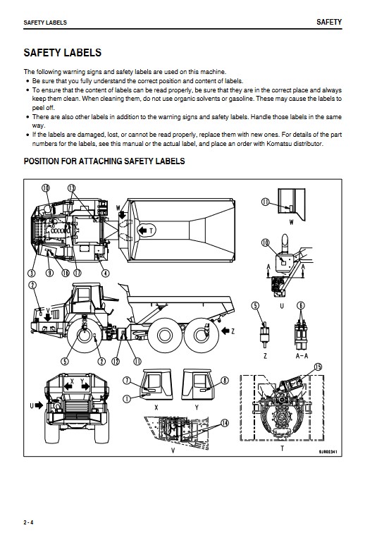 Komatsu HM350-1 Japan Dump Truck Operation and Maintenance Manual - Image 6