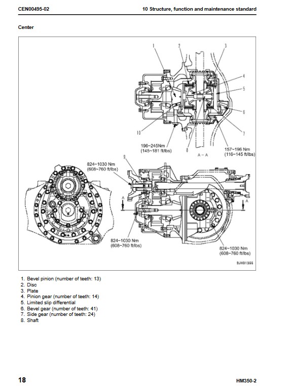 Komatsu HM350-2 USA Dump Truck Workshop Manual - Image 4