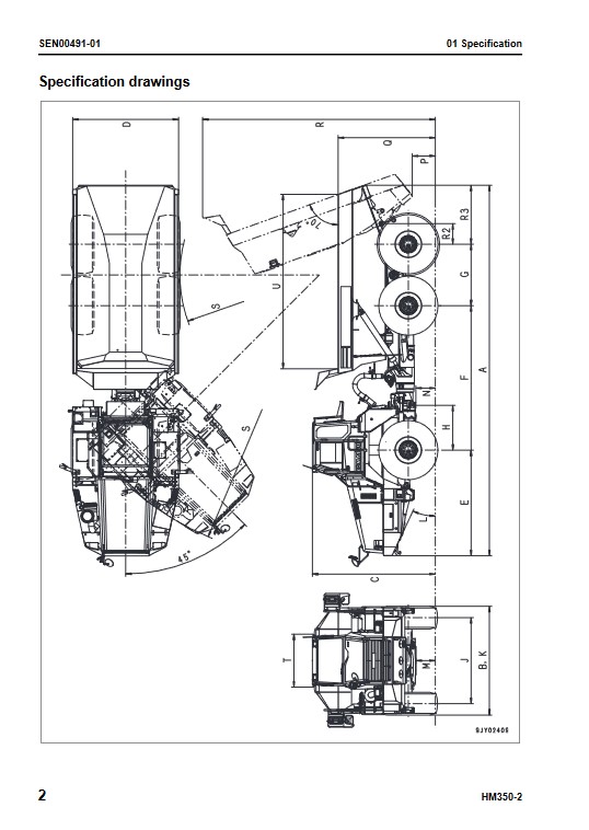 Komatsu HM350-2 Japan Dump Truck Workshop Manual - Image 5