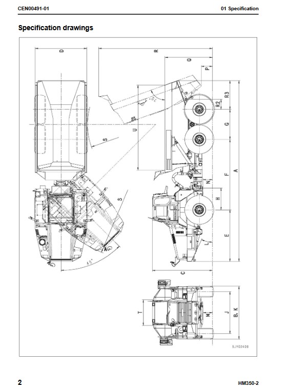 Komatsu HM350-2 USA Dump Truck Workshop Manual - Image 5