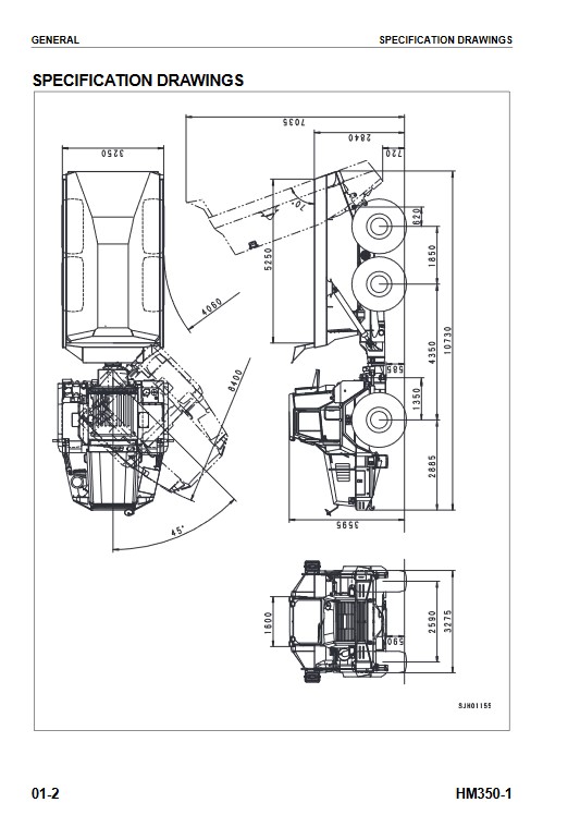 Komatsu HM350-1 Japan Dump Truck Workshop Manual - Image 6