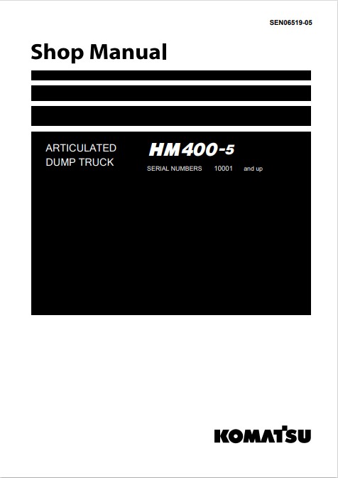 Komatsu HM400-5 Japan Dump Truck Workshop Manual - Image 2
