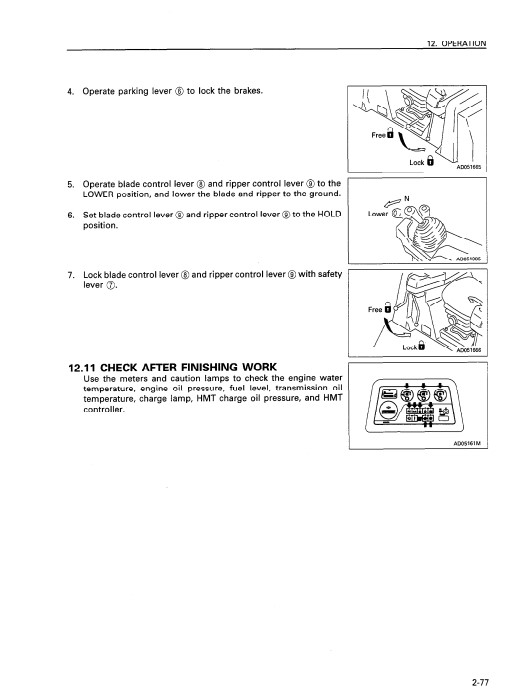 Komatsu D155AX-3 Japan Bulldozer Operation and Maintenance Manual - Image 4