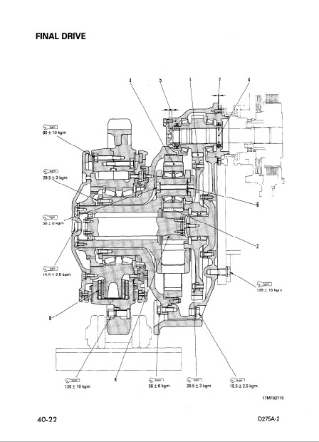Komatsu D275A-2 Japan Bulldozer Workshop Manual - Image 6