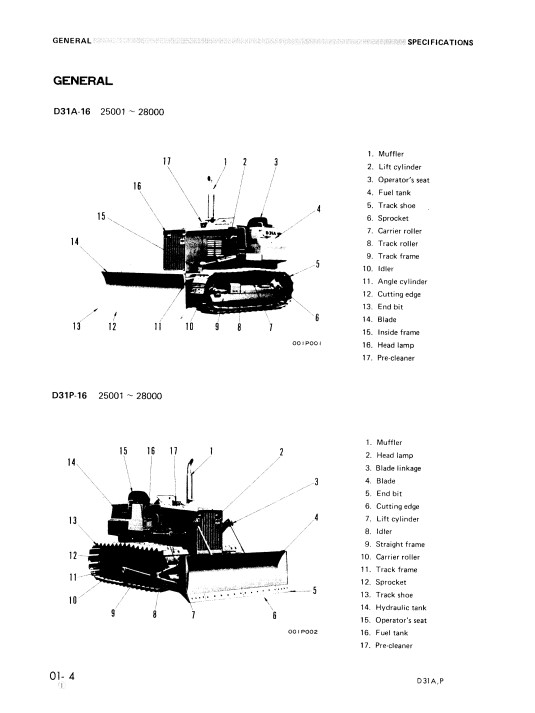Komatsu D31A-16 , Komatsu D31P-16 Workshop Repair Manual - Image 3
