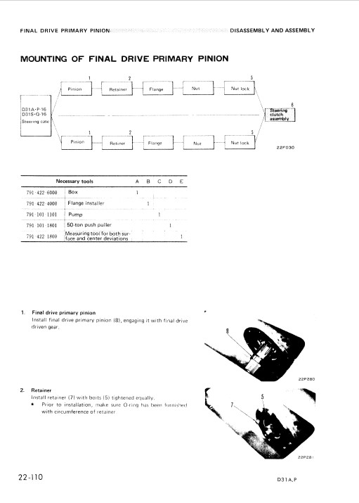 Komatsu D31A-16 , Komatsu D31P-16 Workshop Repair Manual - Image 6
