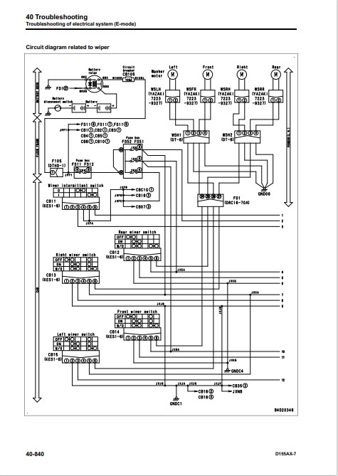 Komatsu D155AX-7 Japan Bulldozer Workshop Manual - Image 7