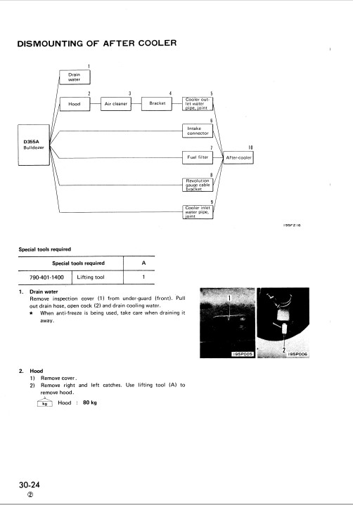 Komatsu D355A-5 Japan Bulldozer Workshop Manual - Image 4