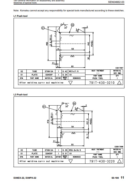 Komatsu D39EX-22, Komatsu D39PX-22 Workshop Repair Manual - Image 4