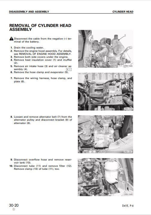 Komatsu D41E-6 , Komatsu D41P-6 Bulldozer Workshop Manual - Image 3