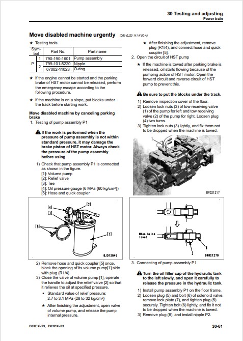 Komatsu D61EXi-23, Komatsu D61PXi-23 Japan Bulldozer Workshop Manual - Image 6
