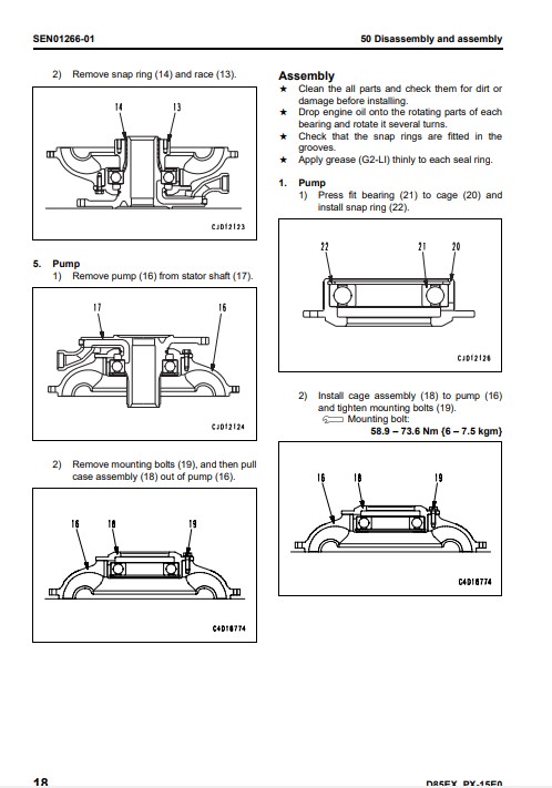Komatsu D85EX-15EO, Komatsu D85PX-15EO Bulldozer Workshop Manual - Image 4