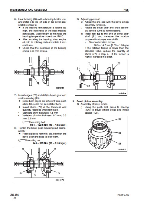 Komatsu D85EX-15, Komatsu D85PX-15 Bulldozer Workshop Manual - Image 4
