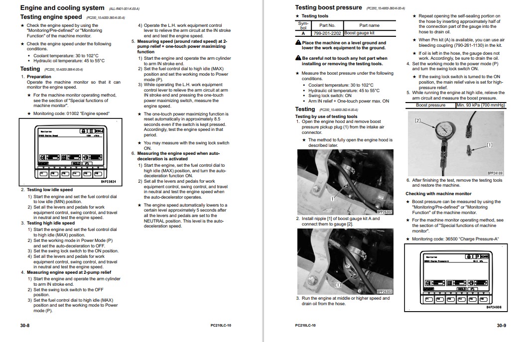 Komatsu PC210LC-10 Excavator Workshop Manual - Image 6