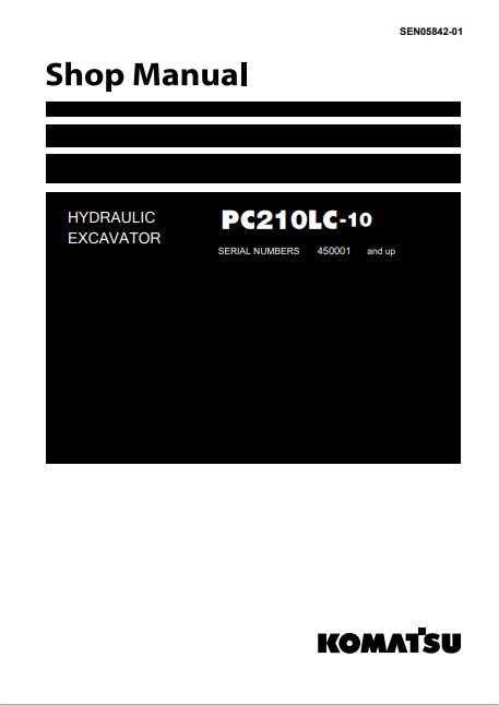 Komatsu PC210LC-10 Excavator Workshop Manual - Image 2
