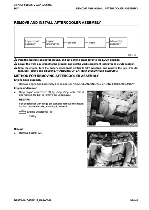 Komatsu D65EX-18, Komatsu D65PX-18, Komatsu D65WX-18 Bulldozer Workshop Manual - Image 7