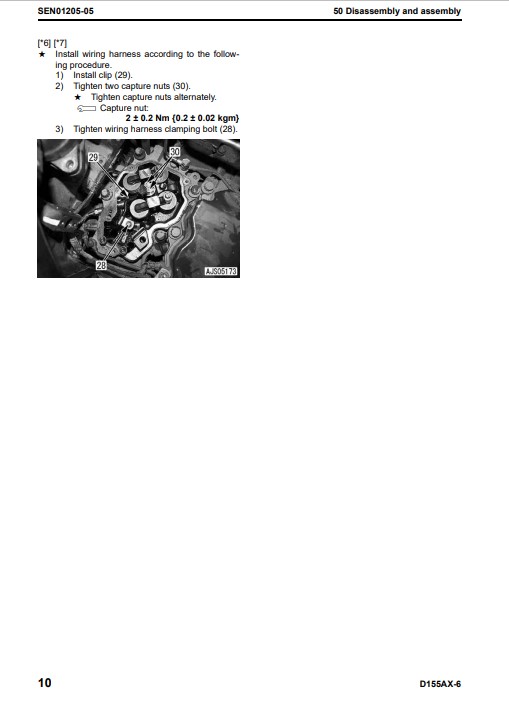 Komatsu D155AX-6 Japan Bulldozer Workshop Manual - Image 7