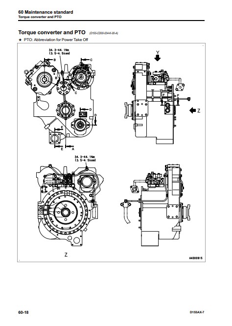 Komatsu D155AX-7 Japan Bulldozer Workshop Manual - Image 8