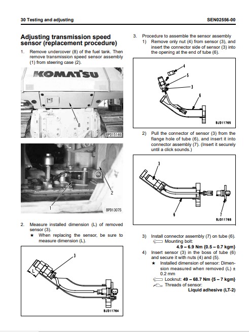 Komatsu D61EX-15EO, Komatsu D61PX-15EO Bulldozer Workshop Manual - Image 7