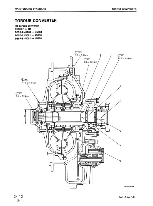 Komatsu D60A-8, Komatsu D60E-8, Komatsu D60P-8, Komatsu D60PL-8 Bulldozer Workshop Manual - Image 7