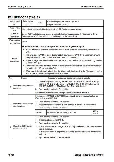 Komatsu D65EX-18, Komatsu D65PX-18, Komatsu D65WX-18 Bulldozer Workshop Manual - Image 9