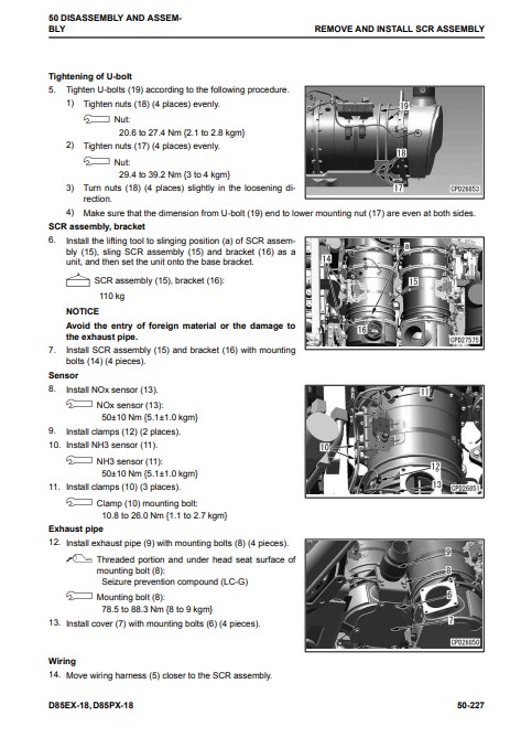 Komatsu D85EX-18, Komatsu D85PX-18 Bulldozer Workshop Manual - Image 8