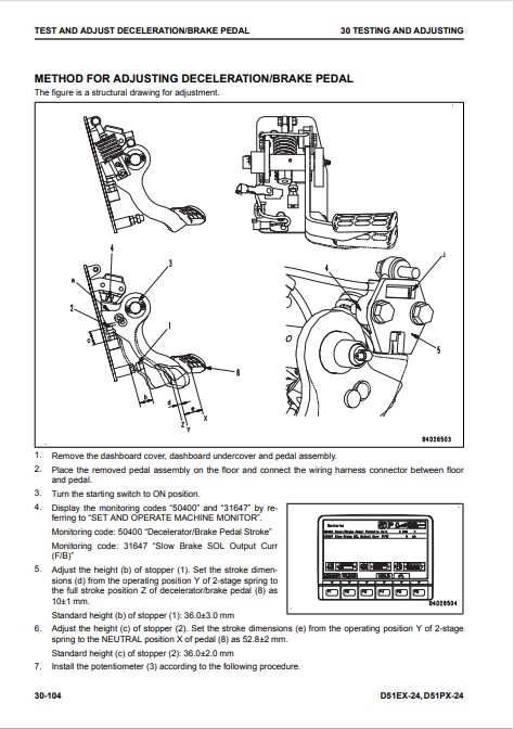 Komatsu D51EX-24 , Komatsu D51PX-24 Bulldozer Workshop Manual - Image 8